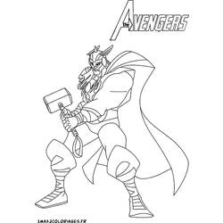 ぬりえページ: アベンジャーズ (スーパーヒーロー) #74114 - 無料の印刷可能なぬりえページ