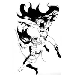 ぬりえページ: バットガール (スーパーヒーロー) #77847 - 無料の印刷可能なぬりえページ