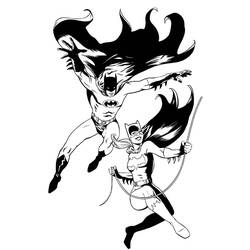 ぬりえページ: バットガール (スーパーヒーロー) #77862 - 無料の印刷可能なぬりえページ