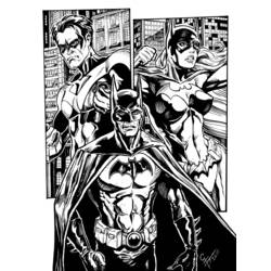 ぬりえページ: バットガール (スーパーヒーロー) #77898 - 無料の印刷可能なぬりえページ
