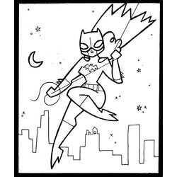 ぬりえページ: バットガール (スーパーヒーロー) #78012 - 無料の印刷可能なぬりえページ