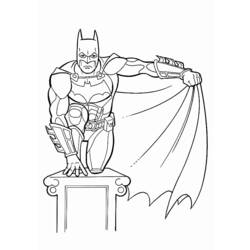 ぬりえページ: バットマン (スーパーヒーロー) #76845 - 無料の印刷可能なぬりえページ