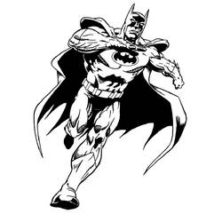 ぬりえページ: バットマン (スーパーヒーロー) #76848 - 無料の印刷可能なぬりえページ