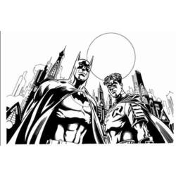 ぬりえページ: バットマン (スーパーヒーロー) #76854 - 無料の印刷可能なぬりえページ