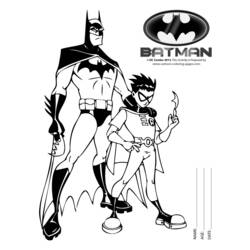 ぬりえページ: バットマン (スーパーヒーロー) #76862 - 無料の印刷可能なぬりえページ