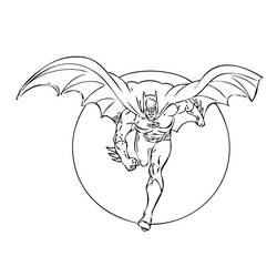 ぬりえページ: バットマン (スーパーヒーロー) #76870 - 無料の印刷可能なぬりえページ