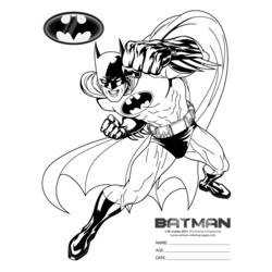 ぬりえページ: バットマン (スーパーヒーロー) #76898 - 無料の印刷可能なぬりえページ