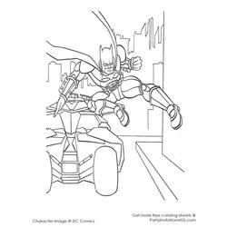 ぬりえページ: バットマン (スーパーヒーロー) #76900 - 無料の印刷可能なぬりえページ