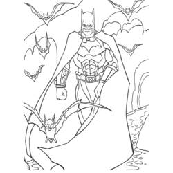 ぬりえページ: バットマン (スーパーヒーロー) #76911 - 無料の印刷可能なぬりえページ