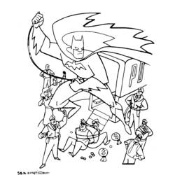 ぬりえページ: バットマン (スーパーヒーロー) #76930 - 無料の印刷可能なぬりえページ