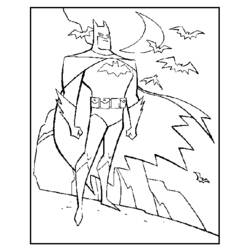 ぬりえページ: バットマン (スーパーヒーロー) #76961 - 無料の印刷可能なぬりえページ