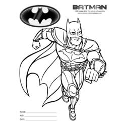 ぬりえページ: バットマン (スーパーヒーロー) #77003 - 無料の印刷可能なぬりえページ