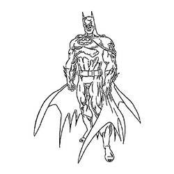ぬりえページ: バットマン (スーパーヒーロー) #77035 - 無料の印刷可能なぬりえページ