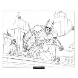 ぬりえページ: バットマン (スーパーヒーロー) #77060 - 無料の印刷可能なぬりえページ