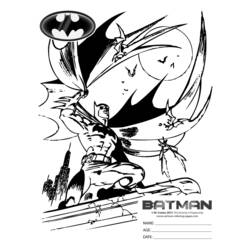 ぬりえページ: バットマン (スーパーヒーロー) #77098 - 無料の印刷可能なぬりえページ
