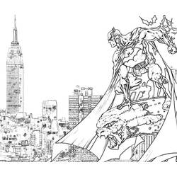 ぬりえページ: バットマン (スーパーヒーロー) #77118 - 無料の印刷可能なぬりえページ