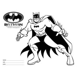 ぬりえページ: バットマン (スーパーヒーロー) #77138 - 無料の印刷可能なぬりえページ