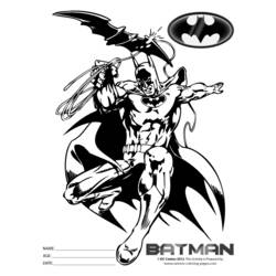 ぬりえページ: バットマン (スーパーヒーロー) #77158 - 無料の印刷可能なぬりえページ