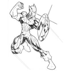 ぬりえページ: キャプテン・アメリカ (スーパーヒーロー) #76583 - 無料の印刷可能なぬりえページ