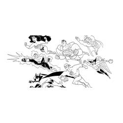 ぬりえページ: DCコミックスのスーパーヒーロー (スーパーヒーロー) #80135 - 無料の印刷可能なぬりえページ