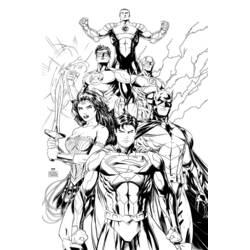 ぬりえページ: DCコミックスのスーパーヒーロー (スーパーヒーロー) #80173 - 無料の印刷可能なぬりえページ