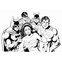 ぬりえページ: DCコミックスのスーパーヒーロー (スーパーヒーロー) #80182 - 無料の印刷可能なぬりえページ