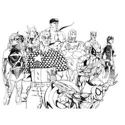 ぬりえページ: DCコミックスのスーパーヒーロー (スーパーヒーロー) #80357 - 無料の印刷可能なぬりえページ