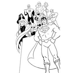 ぬりえページ: DCコミックスのスーパーヒーロー (スーパーヒーロー) #80394 - 無料の印刷可能なぬりえページ