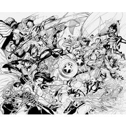 ぬりえページ: DCコミックスのスーパーヒーロー (スーパーヒーロー) #80455 - 無料の印刷可能なぬりえページ