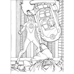 ぬりえページ: ファンタスティック・フォー (スーパーヒーロー) #76407 - 無料の印刷可能なぬりえページ