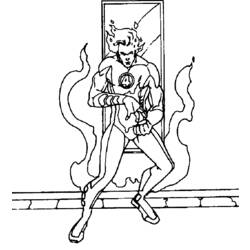ぬりえページ: ファンタスティック・フォー (スーパーヒーロー) #76416 - 無料の印刷可能なぬりえページ