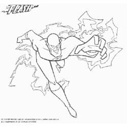 ぬりえページ: 閃光 (スーパーヒーロー) #83375 - 無料の印刷可能なぬりえページ
