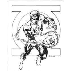 ぬりえページ: グリーンランタン (スーパーヒーロー) #81293 - 無料の印刷可能なぬりえページ
