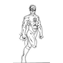 ぬりえページ: グリーンランタン (スーパーヒーロー) #81296 - 無料の印刷可能なぬりえページ