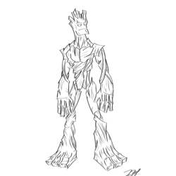 ぬりえページ: 銀河系の守護者 (スーパーヒーロー) #82457 - 無料の印刷可能なぬりえページ