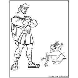 ぬりえページ: ヘラクレス (スーパーヒーロー) #84186 - 無料の印刷可能なぬりえページ