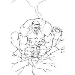 ぬりえページ: ハルク (スーパーヒーロー) #79015 - 無料の印刷可能なぬりえページ