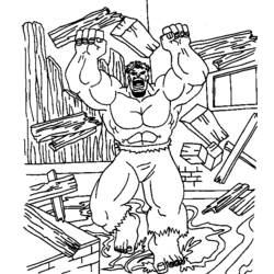 ぬりえページ: ハルク (スーパーヒーロー) #79056 - 無料の印刷可能なぬりえページ