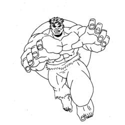 ぬりえページ: ハルク (スーパーヒーロー) #79060 - 無料の印刷可能なぬりえページ