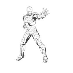ぬりえページ: 鉄人 (スーパーヒーロー) #80522 - 無料の印刷可能なぬりえページ