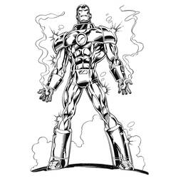 ぬりえページ: 鉄人 (スーパーヒーロー) #80523 - 無料の印刷可能なぬりえページ