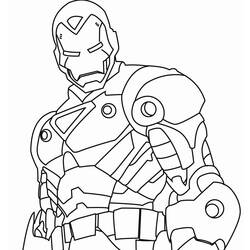 ぬりえページ: 鉄人 (スーパーヒーロー) #80526 - 無料の印刷可能なぬりえページ