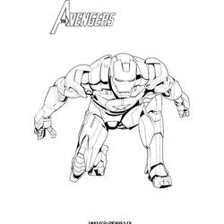 ぬりえページ: 鉄人 (スーパーヒーロー) #80532 - 無料の印刷可能なぬりえページ