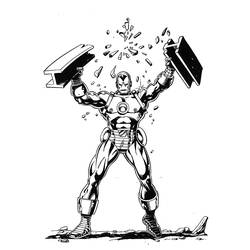 ぬりえページ: 鉄人 (スーパーヒーロー) #80539 - 無料の印刷可能なぬりえページ