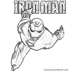 ぬりえページ: 鉄人 (スーパーヒーロー) #80543 - 無料の印刷可能なぬりえページ