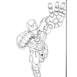 ぬりえページ: 鉄人 (スーパーヒーロー) #80550 - 無料の印刷可能なぬりえページ