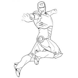 ぬりえページ: 鉄人 (スーパーヒーロー) #80553 - 無料の印刷可能なぬりえページ