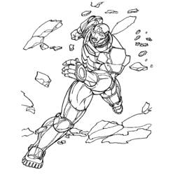 ぬりえページ: 鉄人 (スーパーヒーロー) #80555 - 無料の印刷可能なぬりえページ