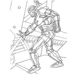 ぬりえページ: 鉄人 (スーパーヒーロー) #80559 - 無料の印刷可能なぬりえページ