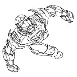 ぬりえページ: 鉄人 (スーパーヒーロー) #80561 - 無料の印刷可能なぬりえページ